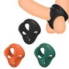Penis Ring Reusable Male Chasity Cage Scrotum Stretcher Delayed Ejaculation Silicone Cock Ring Penis Enlargement
