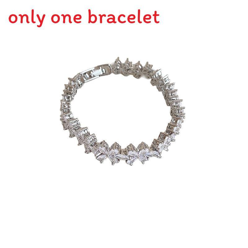 Браслет-бабочка с цветами из циркона для женщин Подарок Модные Элегантные Украшения