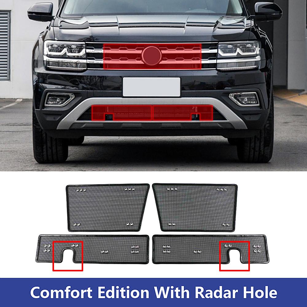 For Volkswagen VW Teramont Atlas 2017 2018 2019 Grills Insect Net Radiator Condenser Protective Cover Anti Insect Sand Mesh