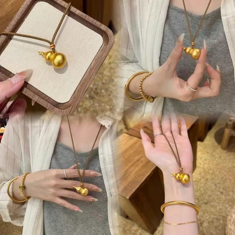 Female Niche New Chinese Style Gourd Pendant Necklace