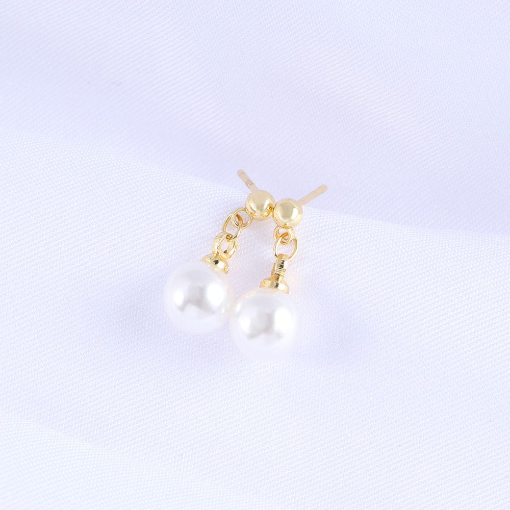 Artificial Pearl Temperament Gifts Korean Dangle Earrings Women Stud Earrings Drop Earrings Metal