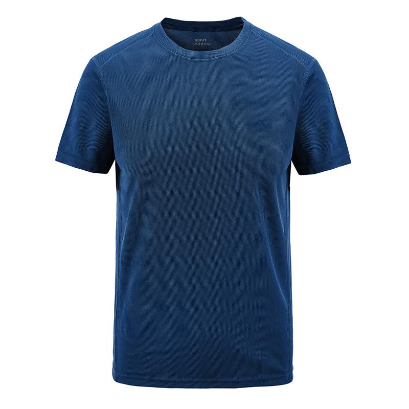 2023 Men's Quick-Dry Outdoor Casual T-Shirt, Plus & Big Sizes, Couple Style, Solid Color, Elastic, Summer Wear
