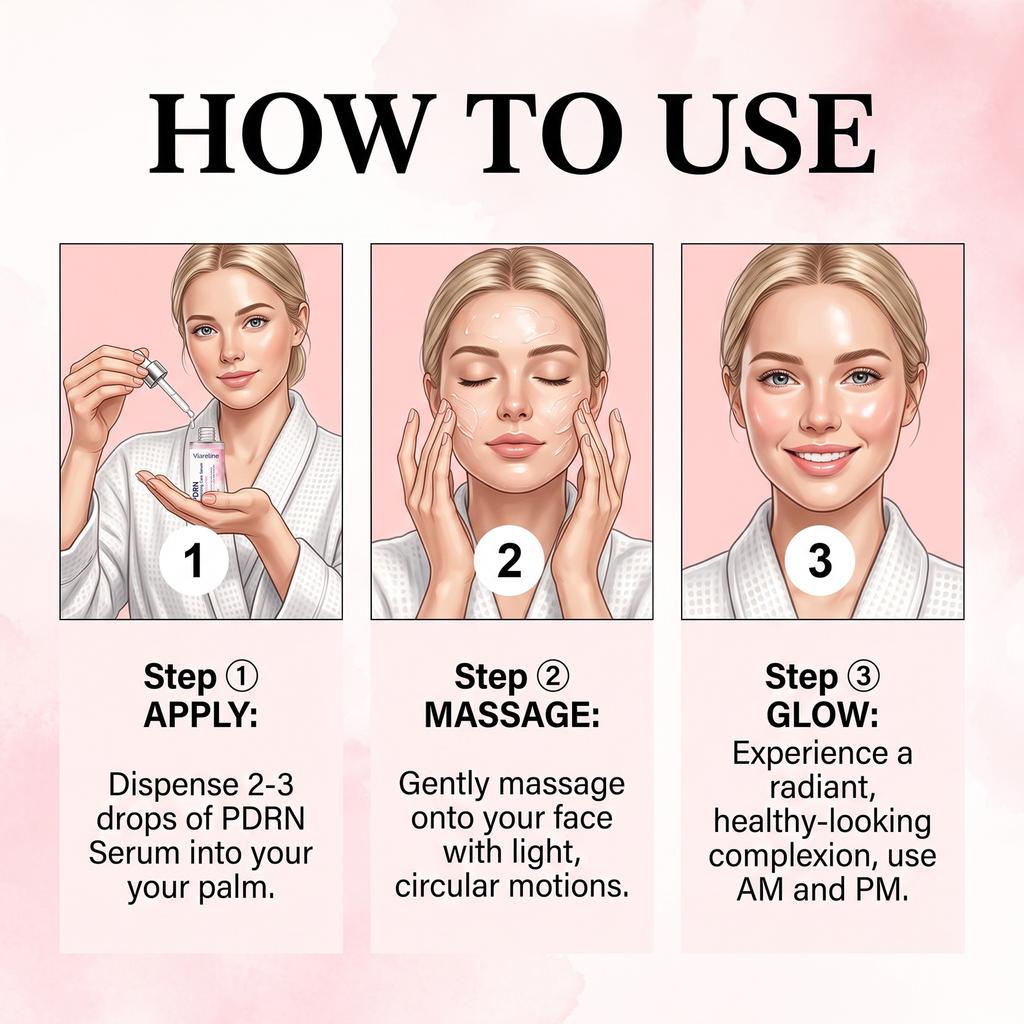 Salmon DNA PDRN Care Serum Pink Glow Remove Skin Darkness Hydrating Moisturizing Firming Plumping Hydrating Soothing Facial Seru