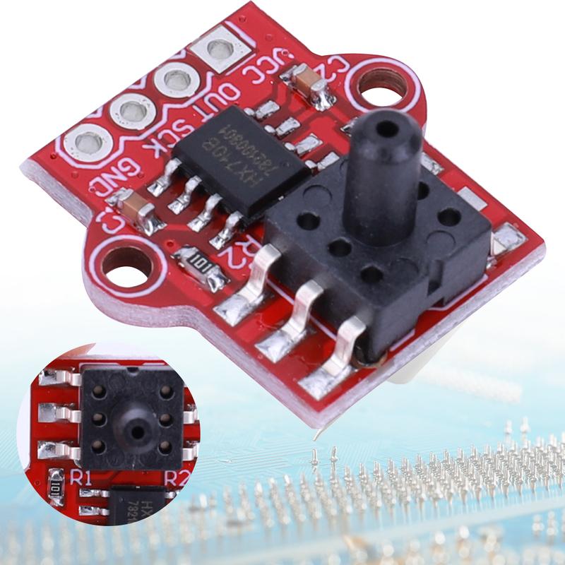 DC 3.3V 5V 0-40KPa Digital Barometric Air Pressure Sensor Module Connect 2.5mm Soft Tube Air Pressure Sensor for Arduino