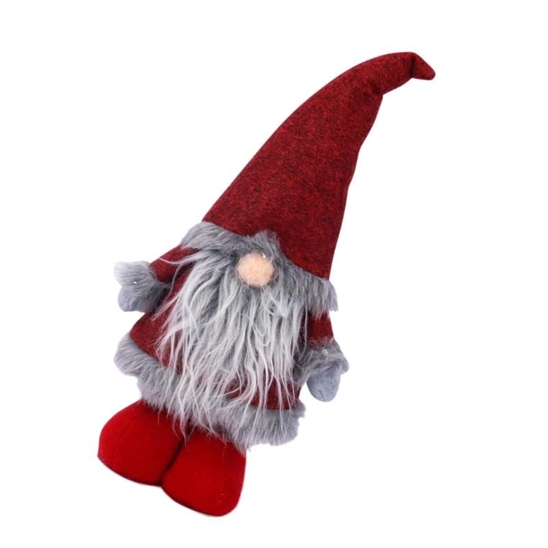 Unique No Face Santa Ornament Portable Holiday Decors With Premium Felt Materials 36cm Wide