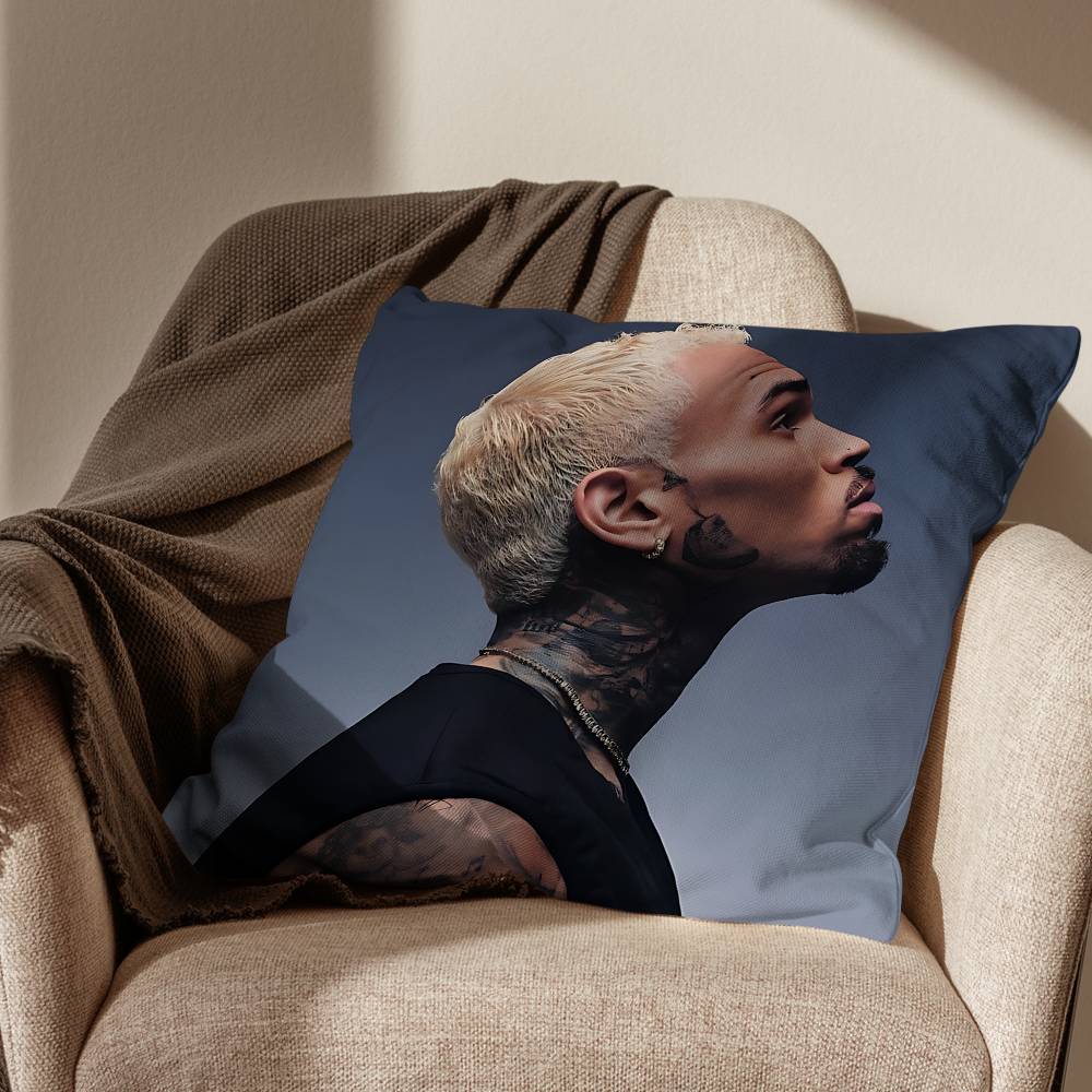 Residuals It Depends Chris Brown Pillow Case Antidustmite Pillowcase Invisible Zipper Silky Short Plush Sofa Cushion Cover