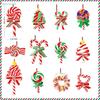 Christmas Series 12Pcs Christmas Tree Decoration Kids Gift Red Xmas Pendant Party Supplies