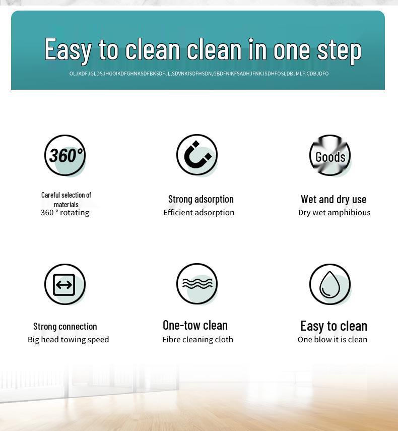 Versatile Flat Dust Mop for Hotels and Homes - Large Size
