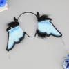 Artificial Bat Ear Headband Cosplay Costume Hairhoop for Masquerades Party Hairband Anime Headwear Role Play Accessory