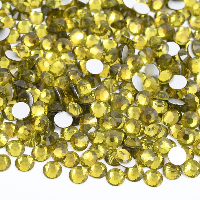 Glitter SS6 SS12 SS16 SS20 Light Rose Flat Back Crystal Stones Applique Non Hotfix Strass Glass Nail Rhinestone for DIY Craft