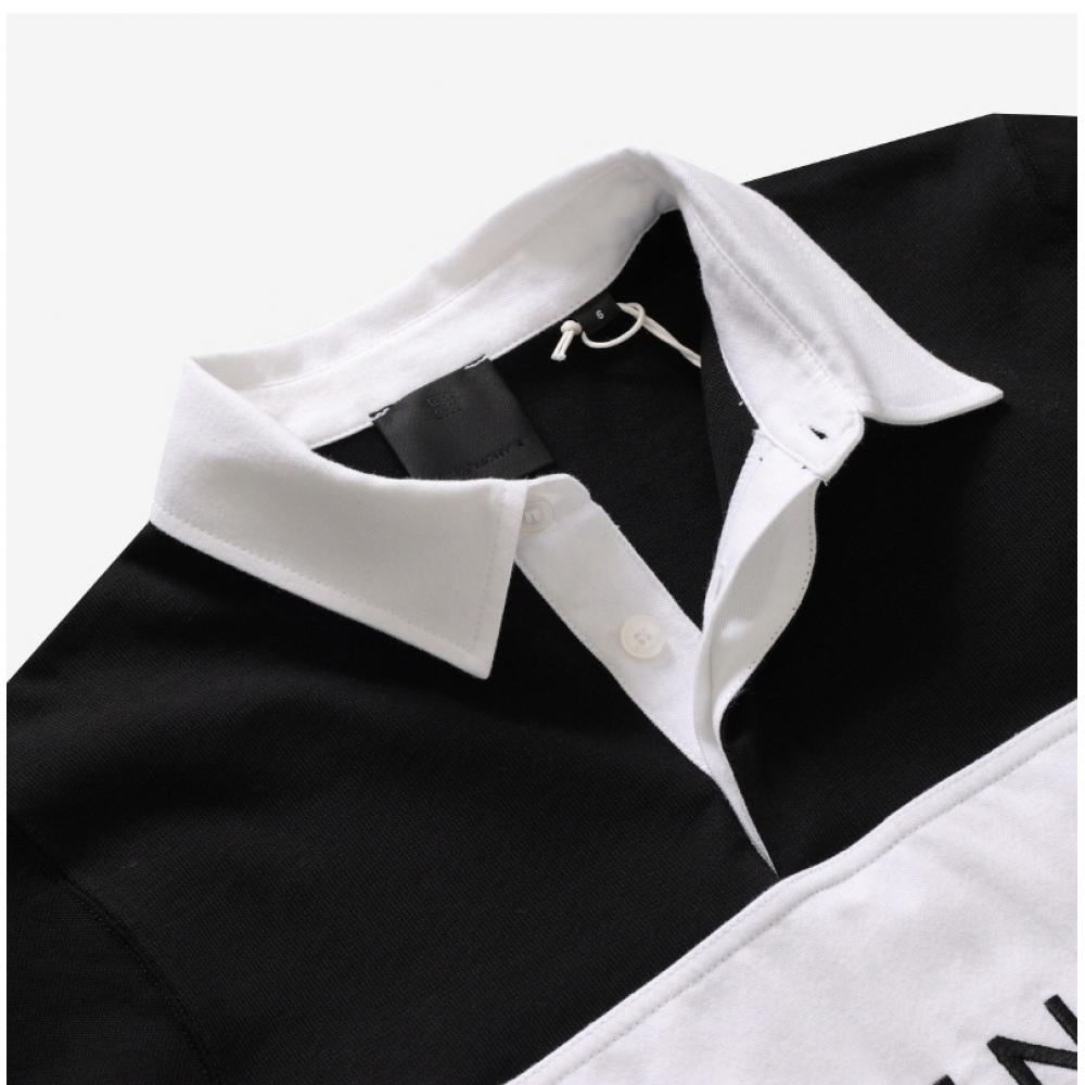 Givenchy H25466 09b Polo Copii cu Mânecă Lungă și Tricou cu Imprimeu Logo Bicolor