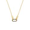 European Retro Zircon Stainless Steel Necklace: High-End Cross-Border Clavicle Chain
