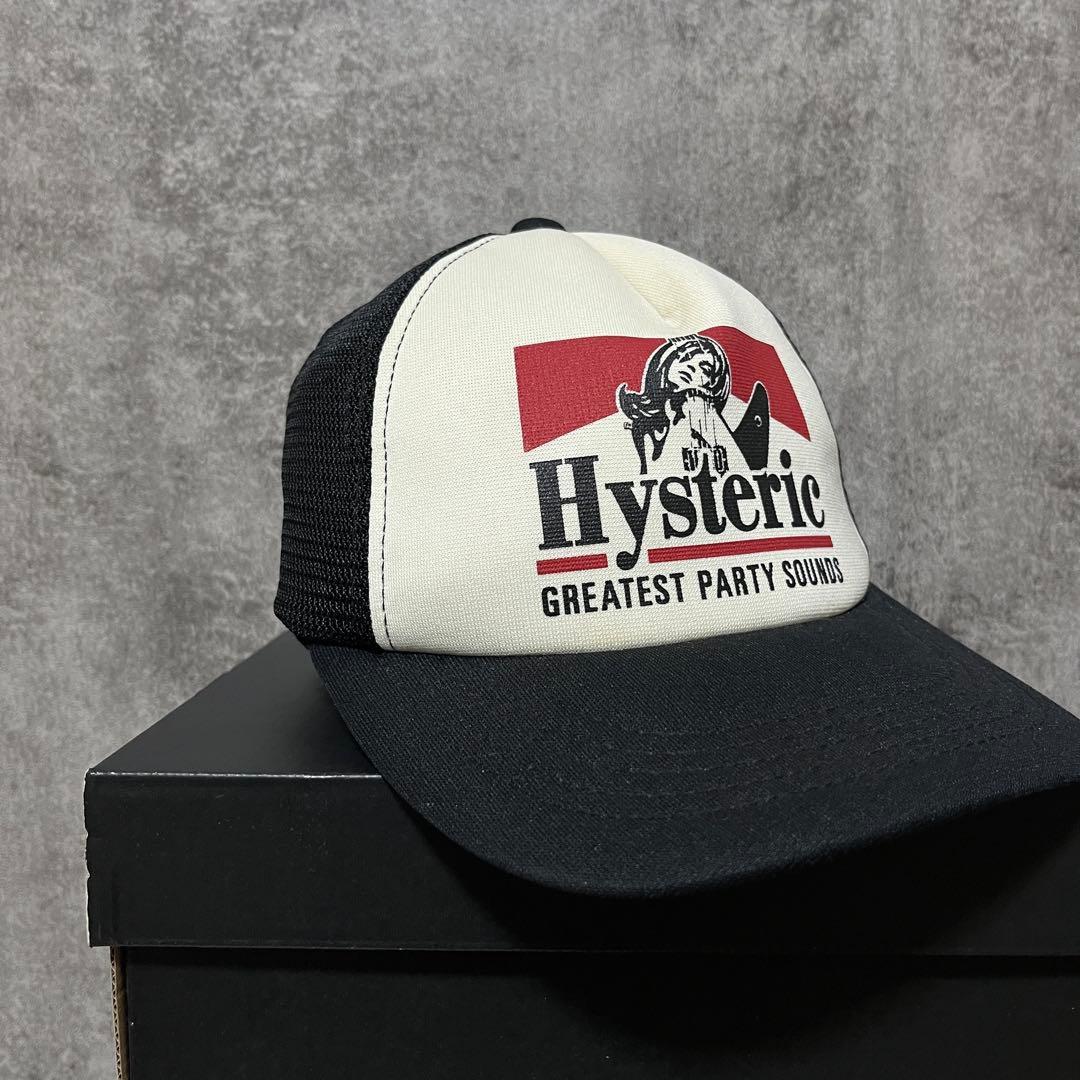 Used HYSTERIC GLAMOR Mesh Cap Guitar Girl Popular Black