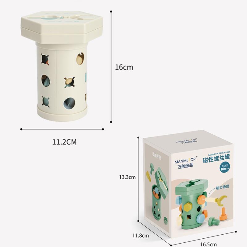 

Монтессори Игрушки с винтами Большие винты и гайки Разборка Сопоставление форм Тренировка мелкой моторики Игрушки для раннего развития малышей Подарок для мальчика белый