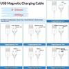 Magnetic Charging Cable Center Spacing 2P 5Mm 5/6/7/8/9/10Mm Magnet Suction Usb Power Charger For Beauty Instrument Smart Device
