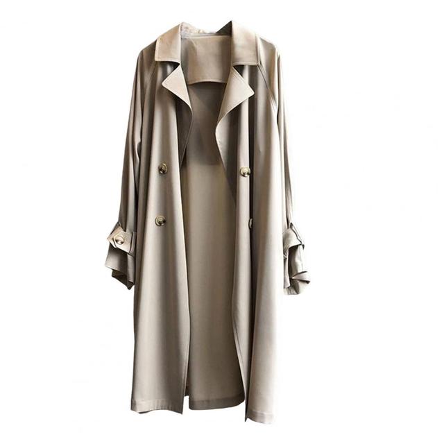 Senhora elegante jaqueta casual botões outwear elegante cor pura senhora sobretudo