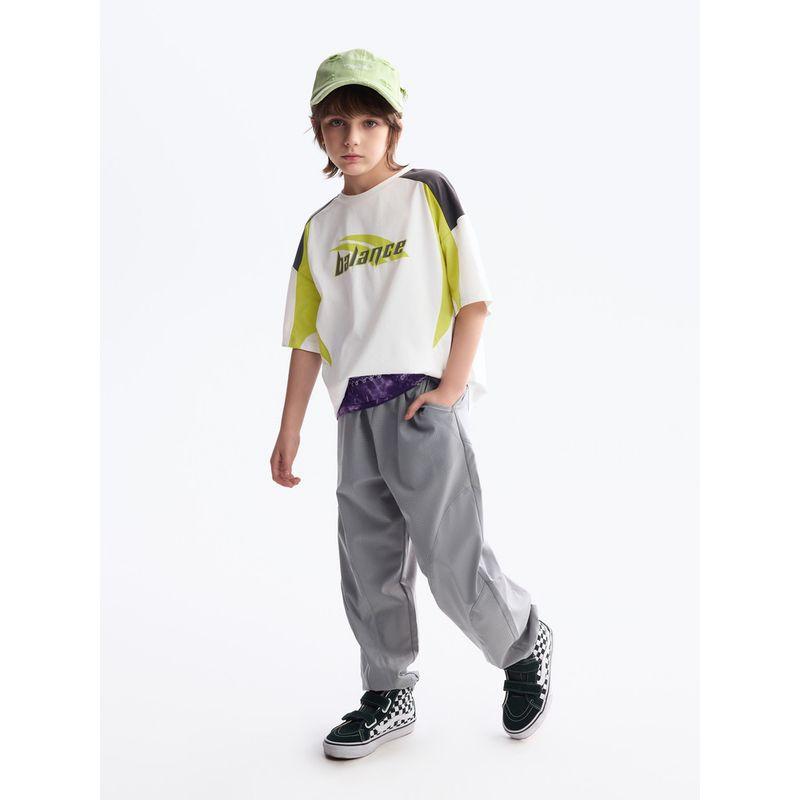 [Moisture-Absorbing and Quick-Drying] Mqd Children's Clothing Boys' T-Shirt Summer New Style Loose Shoulder-Falling Top Children's Sportswear