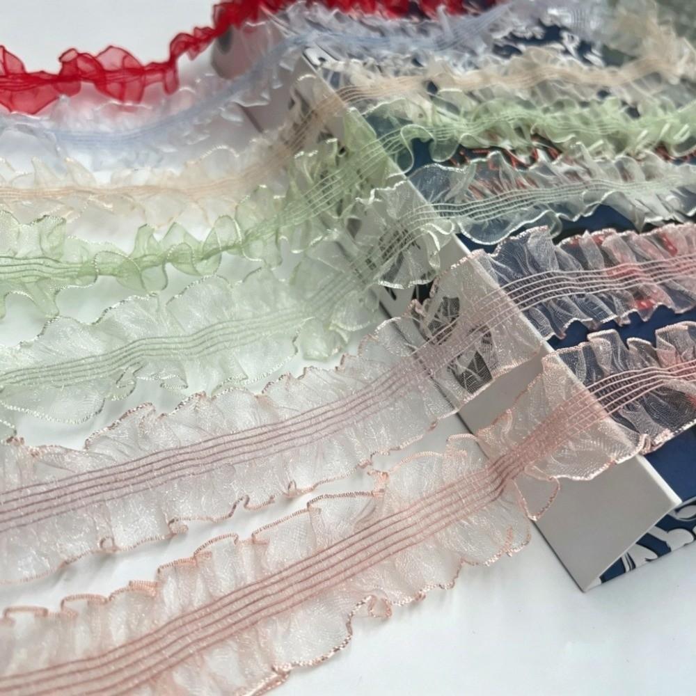 Elastic Elastic Lace Ribbon Colorful Handmade Ribbon Skirts Headwear Decorative Accessories