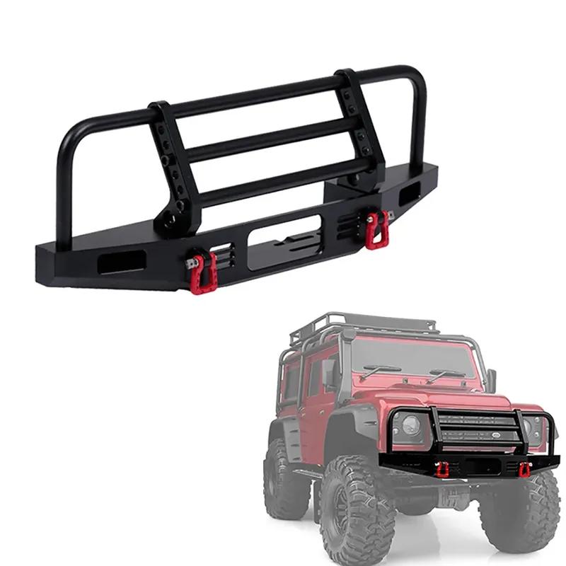 New All-metal Adjustable Metal Front Bumper for 1/10 RC Crawler Traxxas TRX4 Defender Axial SCX10 II 90046 90047