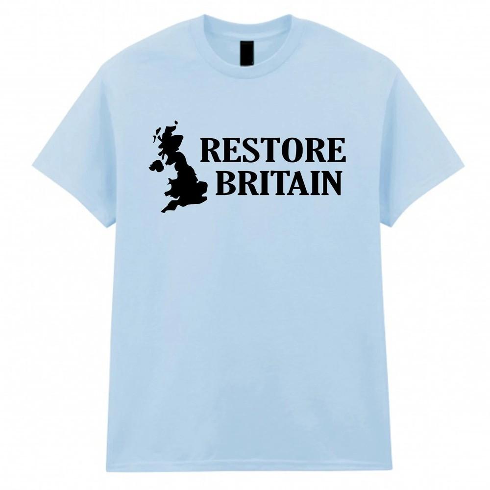 Restore Britain T Shirt MEGA Rupert Lowe Politics Patriot British Anti Labour M