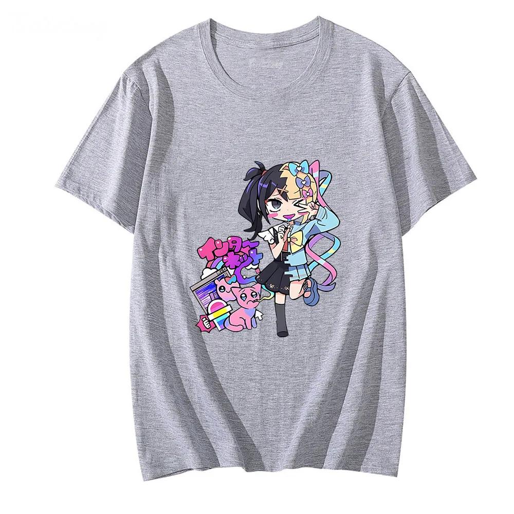 NEEDY GIRL OVERDOSE T-shirt 100% Cotton Tshirts Anime Clothes Kawaii Girl Graphic T Shirts Men/women Summer Shirt
