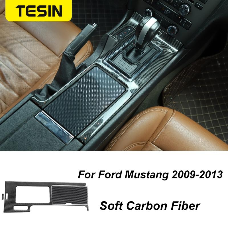 TESIN Autocolante de acoperire pentru decorațiuni interioare din fibră de carbon pentru Ford Mustang 2009 2010 2011 2012 2013 2014 Exterior