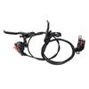 Hydraulic Disc Brake Set Aluminum Alloy 4 Piston Front and Rear Bilateral Hydraulic Brake for Mountain Bike Black