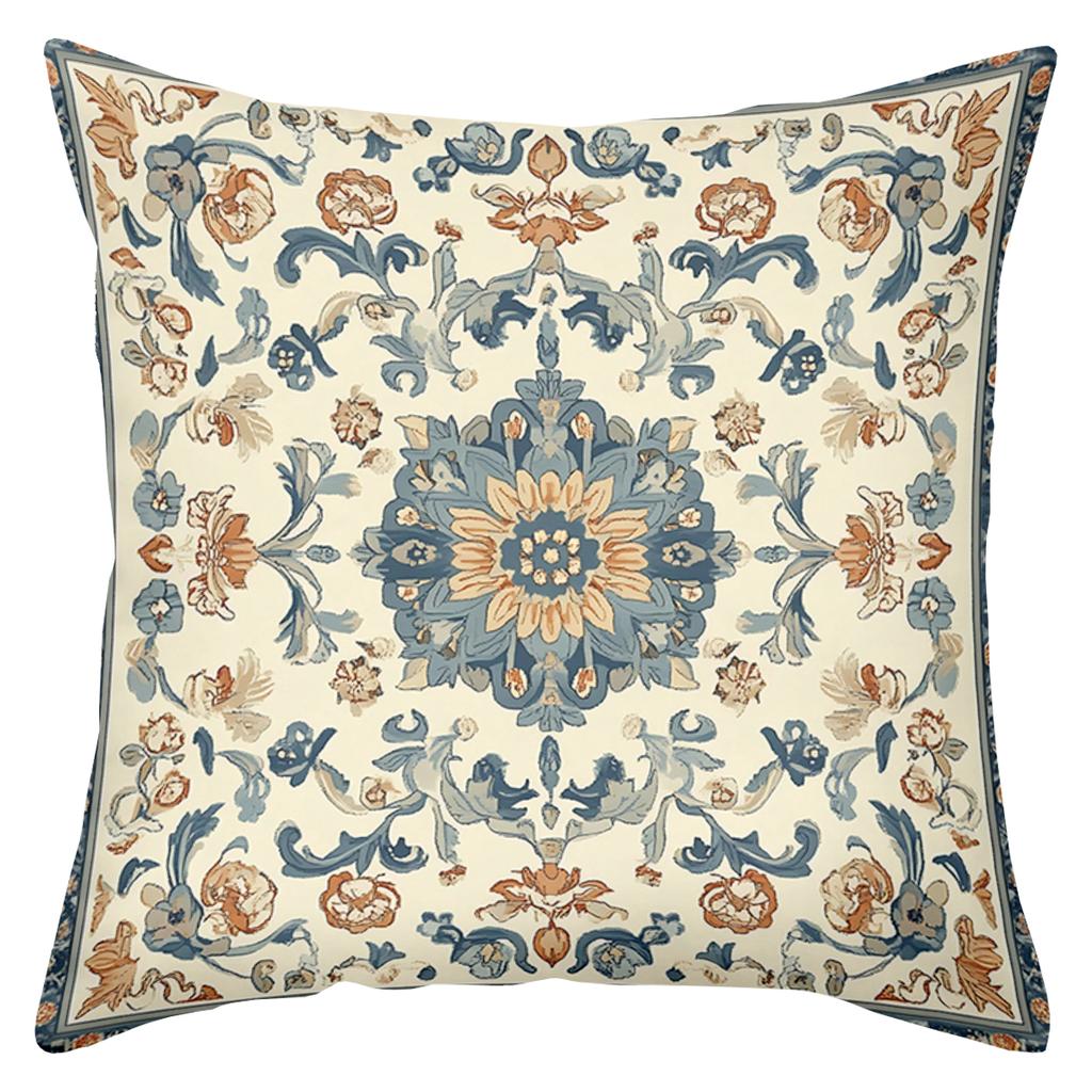Floral Patterned Throw Pillows for Home Decor Polyester pillowcase, sofa decorative cushion cov Headboard Pillow