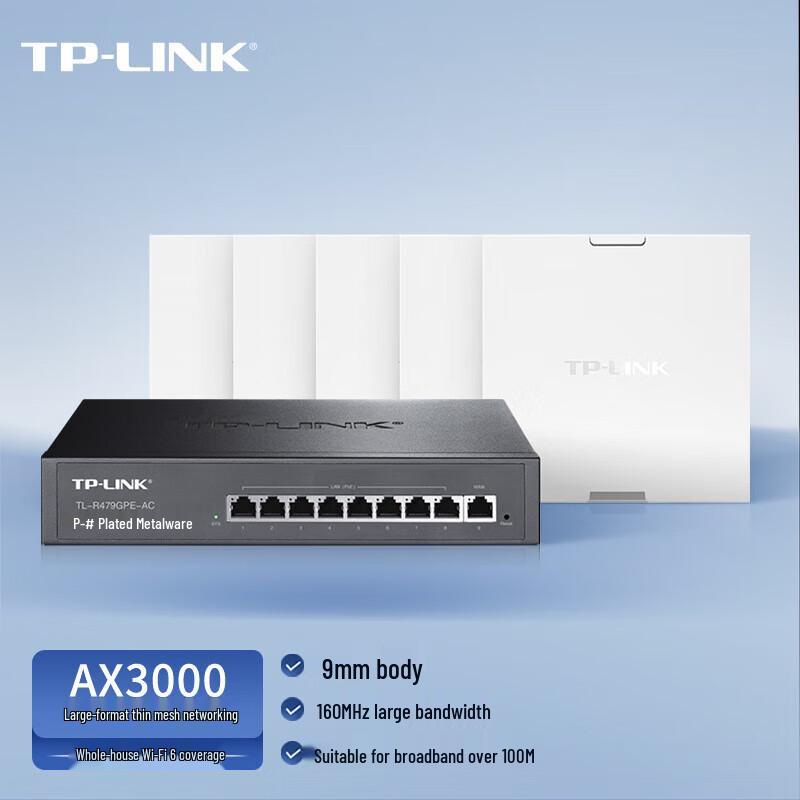 TP-Link AX3000 WiFi 6 Whole Home Mesh Panel AP System