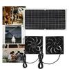 Solar Panel Charger Powered Exhaust Fan Automatic Rain or Shine Operation for Year-Round Greenhouse Chicken Coop Ventilation 4