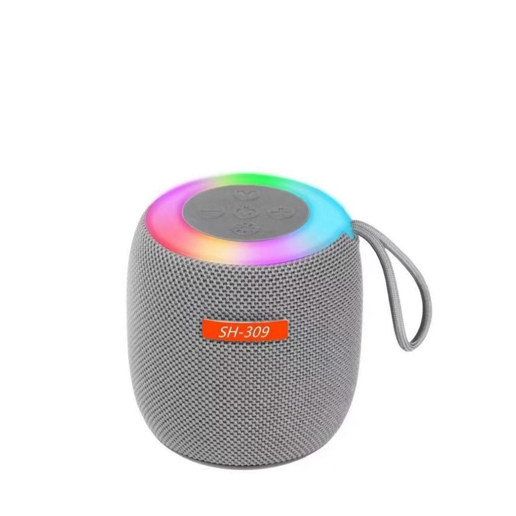 Compact Wireless Bluetooth Speaker: Portable, Mini, High-Quality Sound, Card Slot, Ambient Light, Ideal for Home and Outdoors