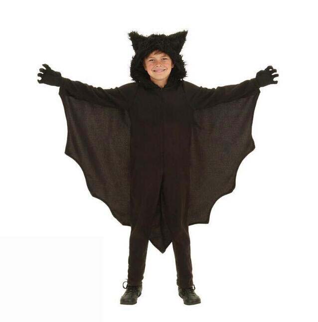 

Хэллоуин/карнавал, детский карнавальный костюм летучей мыши-вампира для мальчиков и девочек, костюм супергероя аниме с капюшоном, вечерние костюмы, платья de fiesta M бежевый