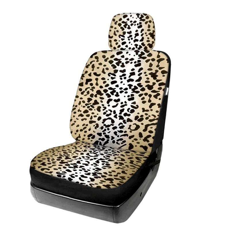 Coprisedili Auto alla Moda con Fantasia Leopardo Poliestere Traspirante Facili da Installare e Pulire Proteggi Sedile