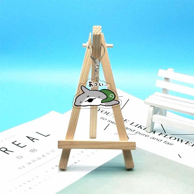 

Odekake Kozame Cute Shark Anime Acrylic Keychain Lovely Bag Charms Pendant Gift Fun Key Chain Cute Souvenir Creative Accessorie 6 cm
