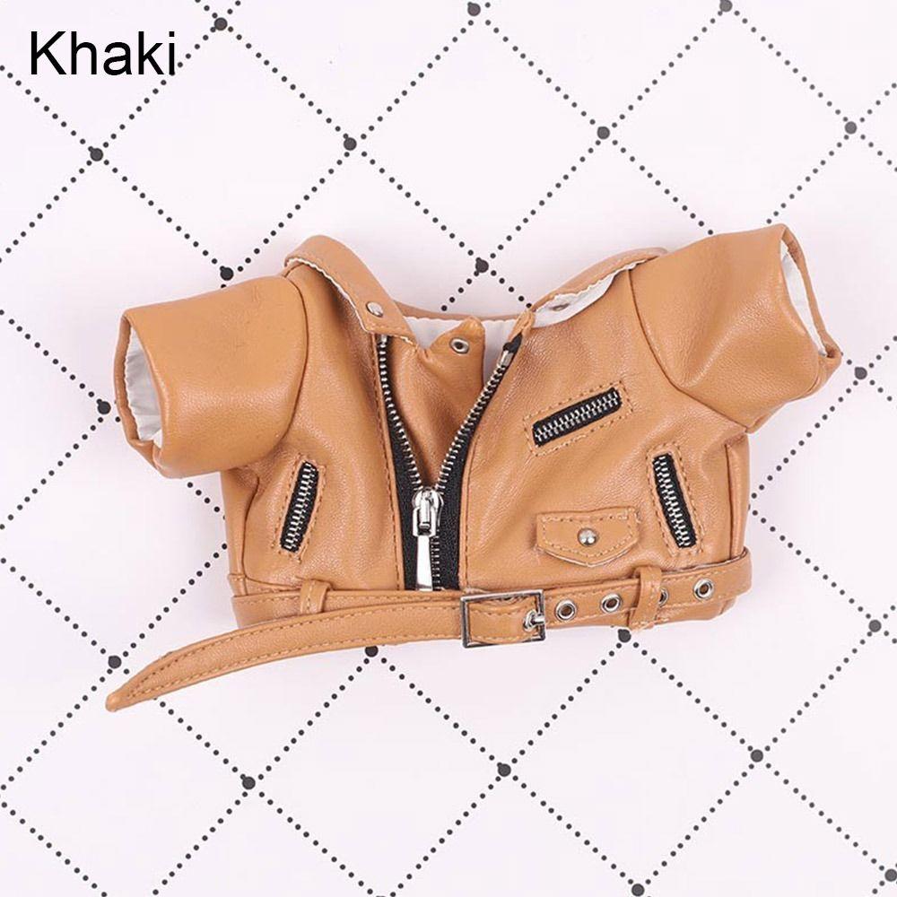 Fashion Outfits Doll Accessories Doll Clothes PU Leather Tops Winter Top Coats Handmade Jacket