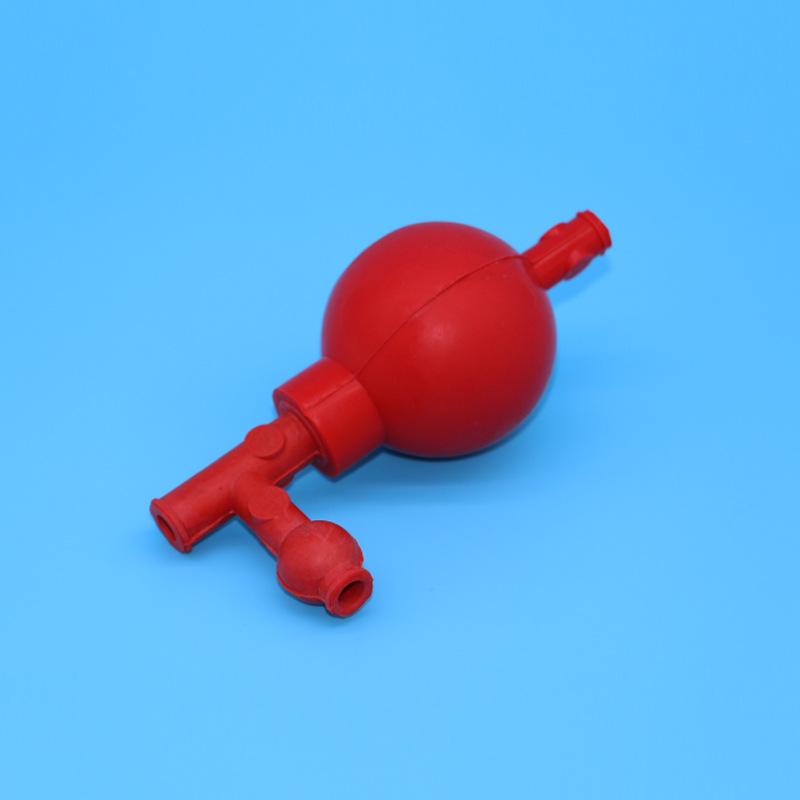 Three-Way Silicone Rubber Laboratory Pipette Bulb