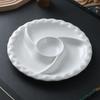 Windmill Five-Compartment Ceramic Dish - Ideal for Braised, Steamed, or Dumpling Dishes.