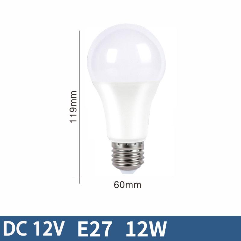 10pcs E27 LED Bulb Lights DC 12V lampada luz E27 lamp 3W 6W 9W 12W 15W 18W spot bulb Led Light Bulbs for Outdoor Lighting AP 12V
