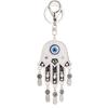 2024 New European Vintage Personality Fashion Keychains Metal Turkish Blue Eye Key Chain Car Keyring Charm Women Bag Accessories