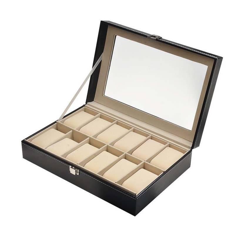 

Сетки 12 Кожаный кейс для хранения и демонстрации часов