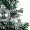 A Top Quality DIY Christmas Ornaments Set - Plastic Light Bulb & Candy Bottle Shapes Hanging Decorations for Tree Party