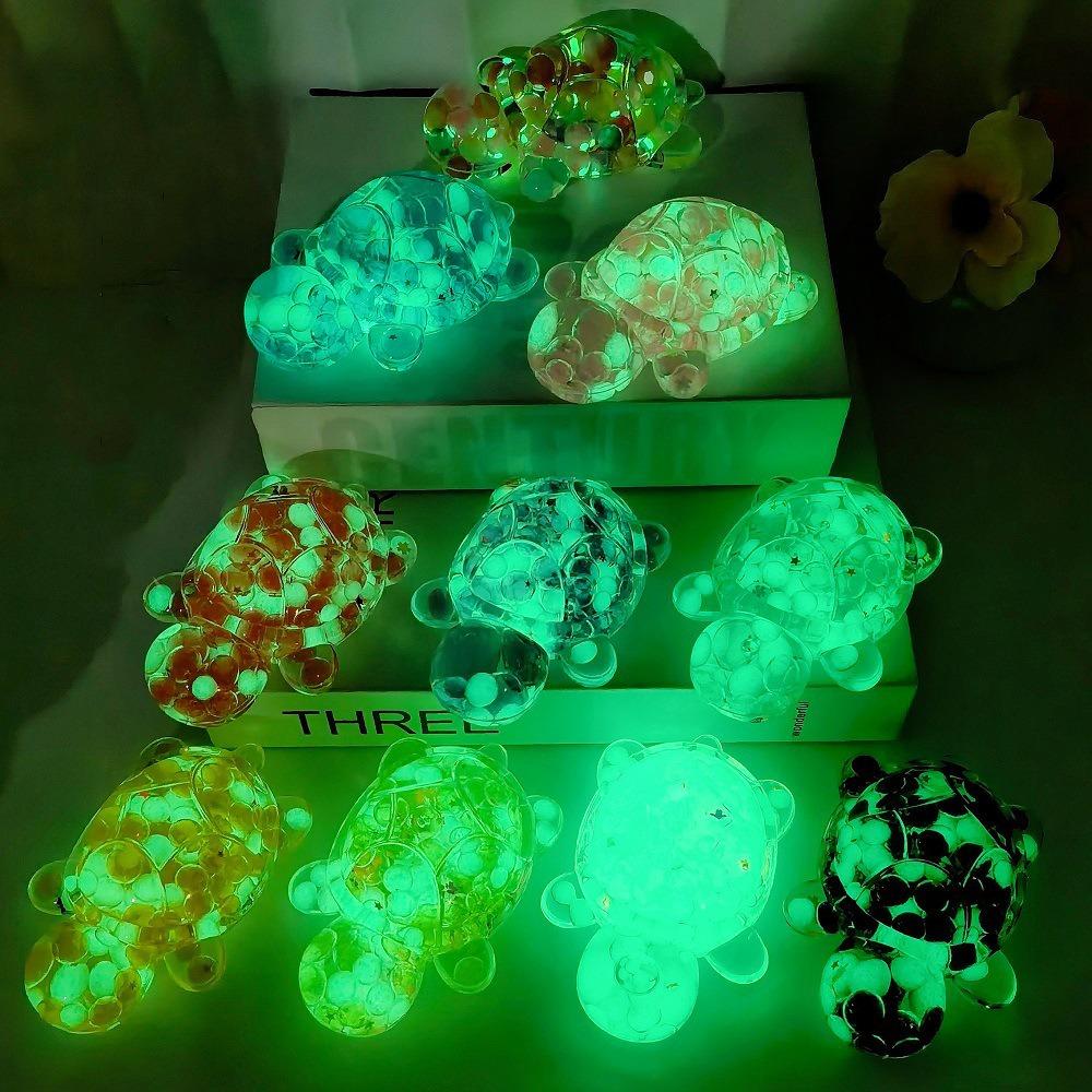 

Noctilucent Candy Color Turtle Dolls Luminous Turtle Small Ornament Couple Gifts білий