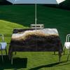 Outdoor Rectangular Table Cover With Starry Sky Sand Flow Waterproof Elastic Edge Patio Garden Dining
