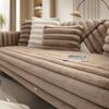 Plush Winter Sofa Cushion Non-Slip Solid Wood Leather Sofa Cover Simple and Light Luxury High-End Cushion