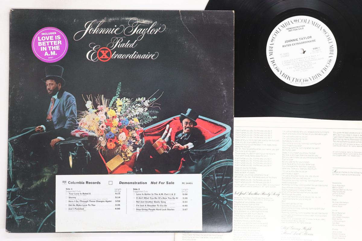 

LP Record JOHNNIE TAYLOR - Rated Extraordinaire PC34401PROMO Columbia 1977 US Soul/Funk Used