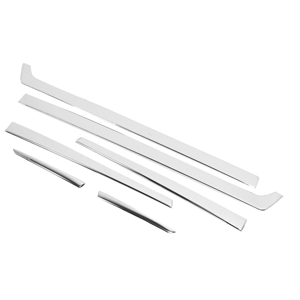 6 Pcs Car Body Door Trim Cover Self Adhesive Stainless Steel Chrome Plated Body Door Decorative Trim
