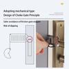 Burglar Proof Portable Door Blocker with Mechanical Gate Principle Design for Travel Hotel Business Place