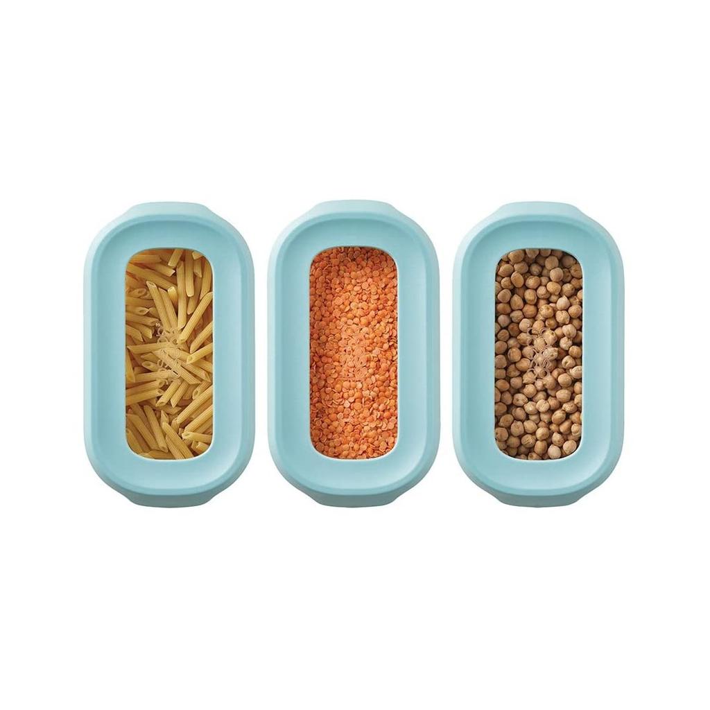 Joseph Joseph Storage Container Canister 900ml 3 Piece Set Light Opal 81111 [Genuine Product] Under-Cabinet (Cupboard Store)