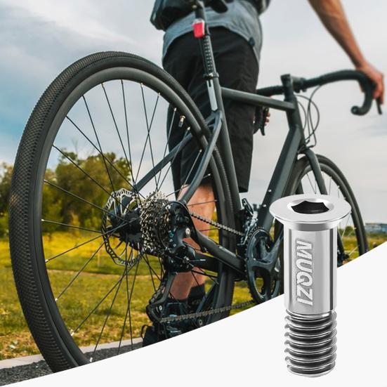 

2 шт., велосипедный дисковый тормоз, болт суппорта, зажим, фиксированные винты, сверхлегкие износостойкие, нержавеющие, с титановым покрытием, красочные винты для горного велосипеда серебряный