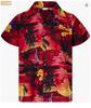 Summer Men's Beach Shirt Printed Hawaiian Short Sleeve Flower Shirt Boys
